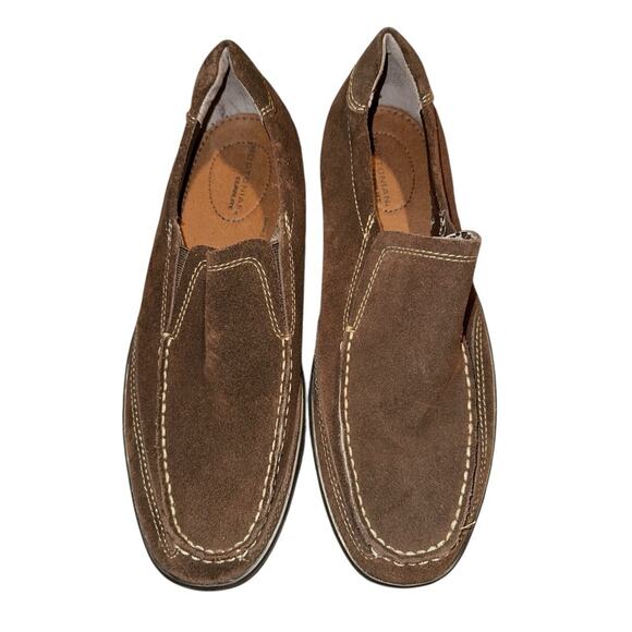Bostonian Duralite Mens Slip On Driving Shoes Size 8.5 M Brown Suede 20546 - Picture 7 of 9